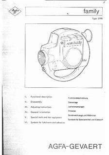 Agfa Family manual. Camera Instructions.